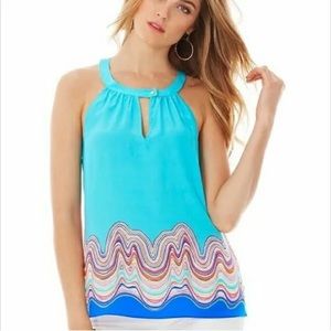 NWT Lilly Pullitzer Rogan Silk Top